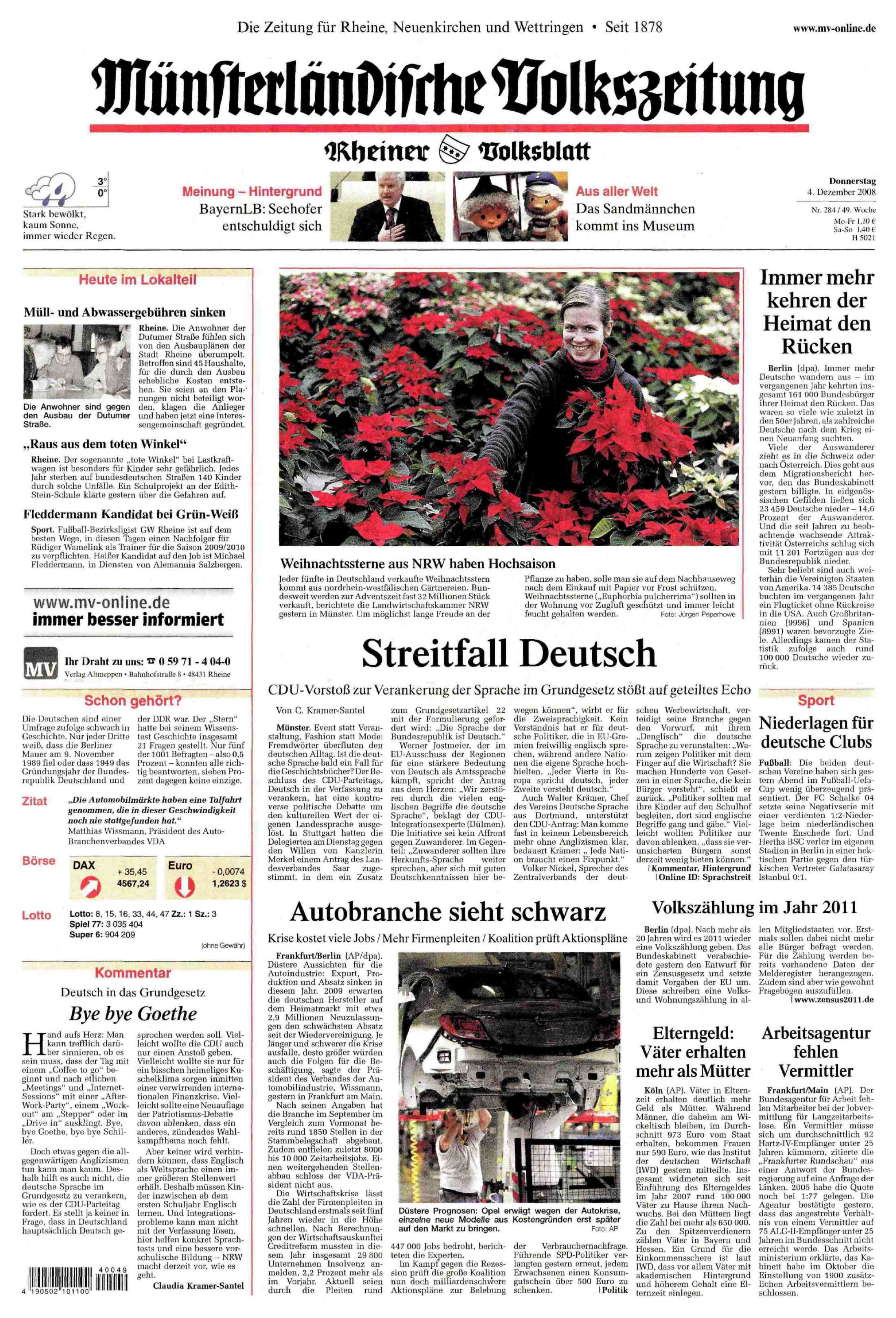 Ausgabe vom 04.12.2008