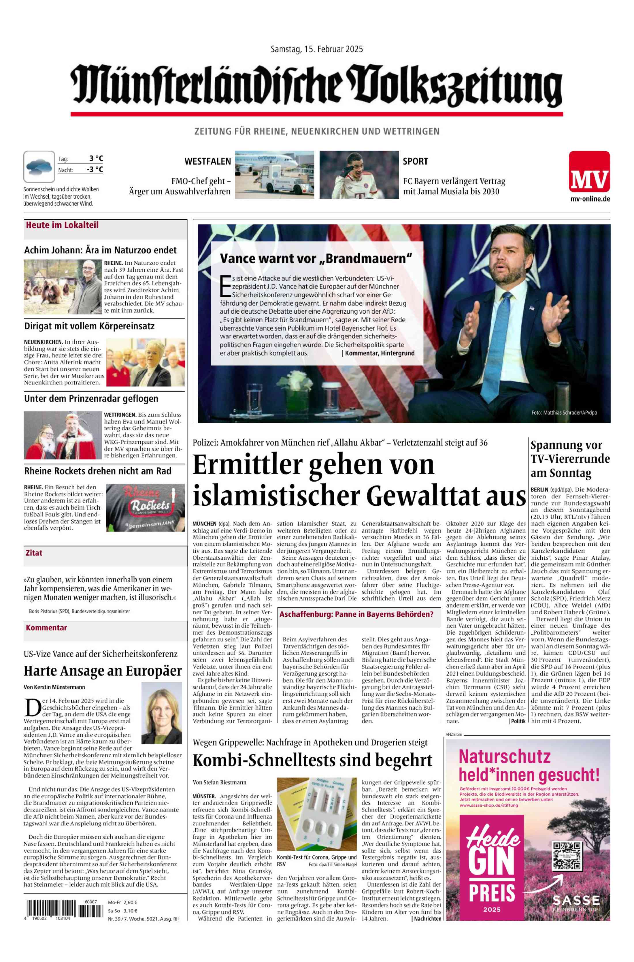 Ausgabe vom 15.02.2025