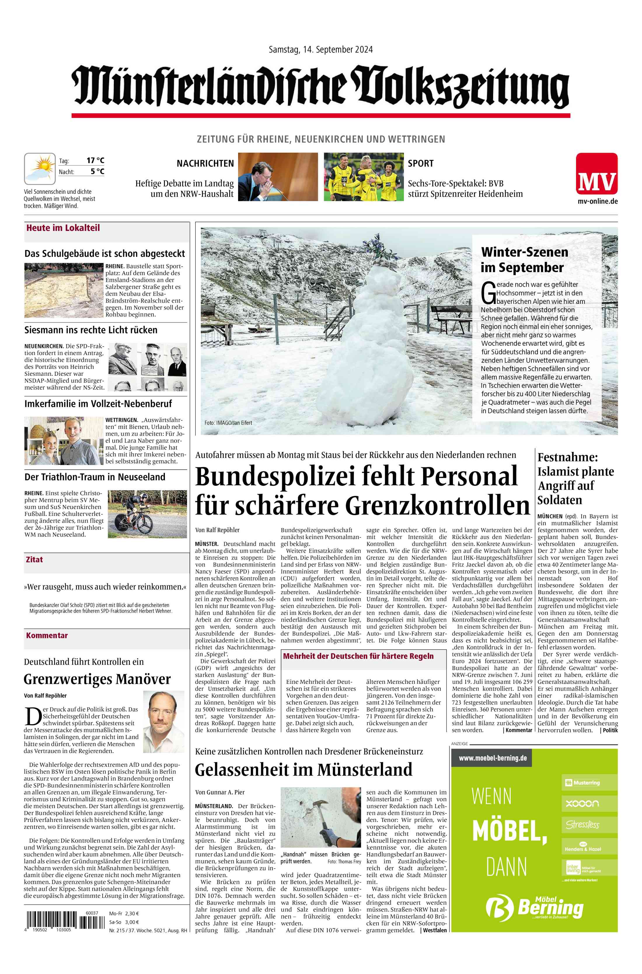 Ausgabe vom 14.09.2024