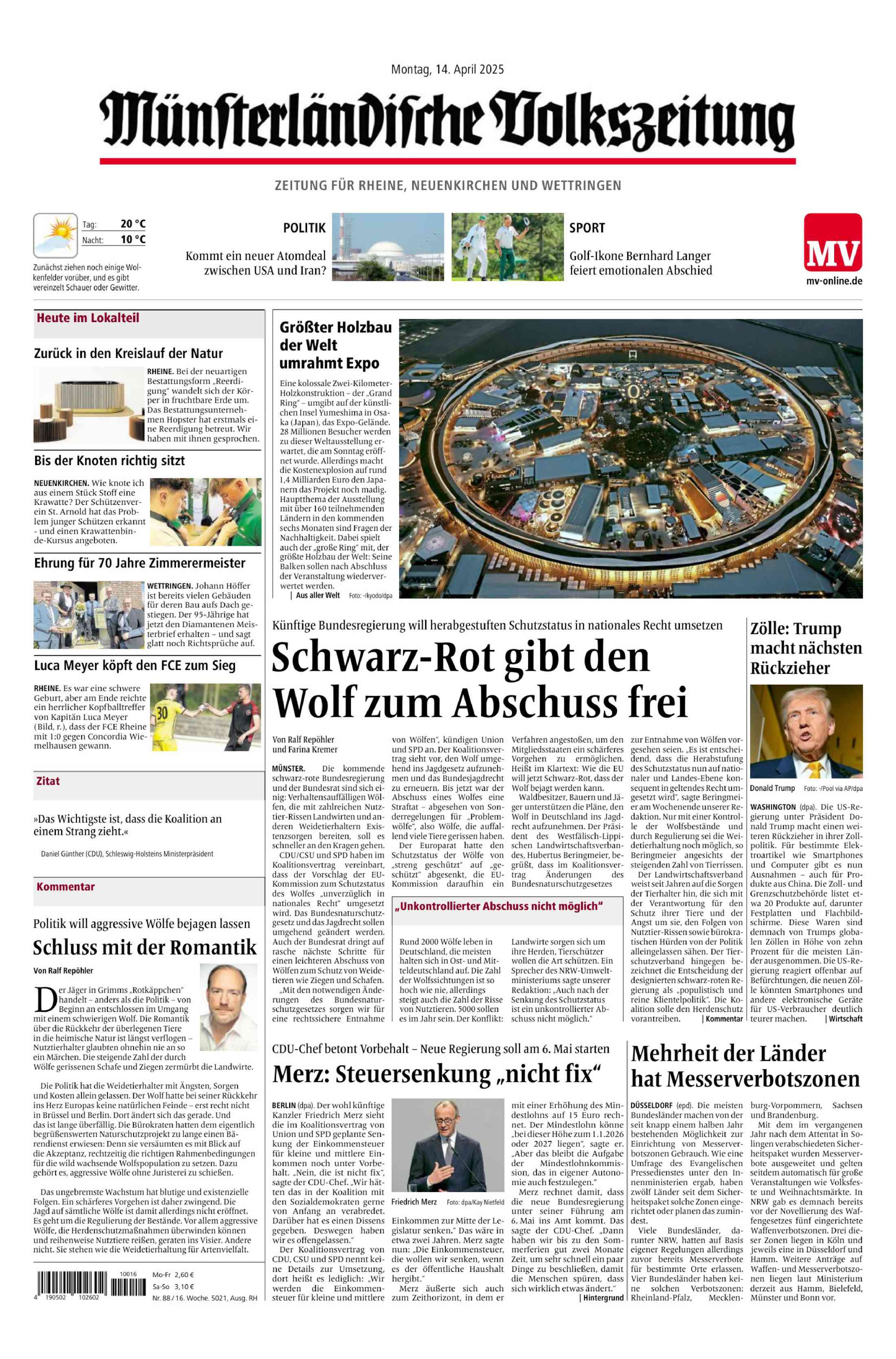 Ausgabe vom 14.04.2025