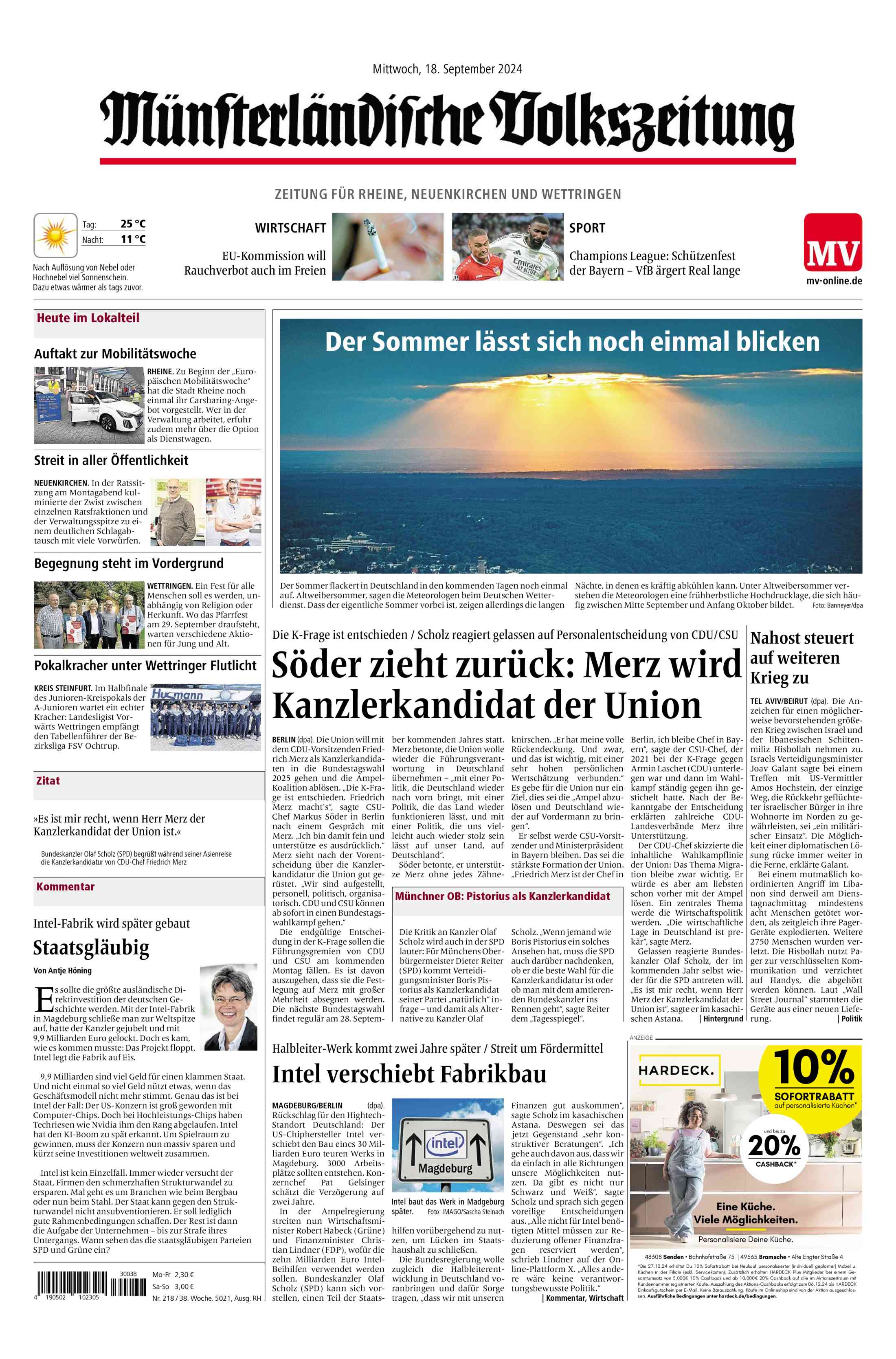 Ausgabe vom 18.09.2024