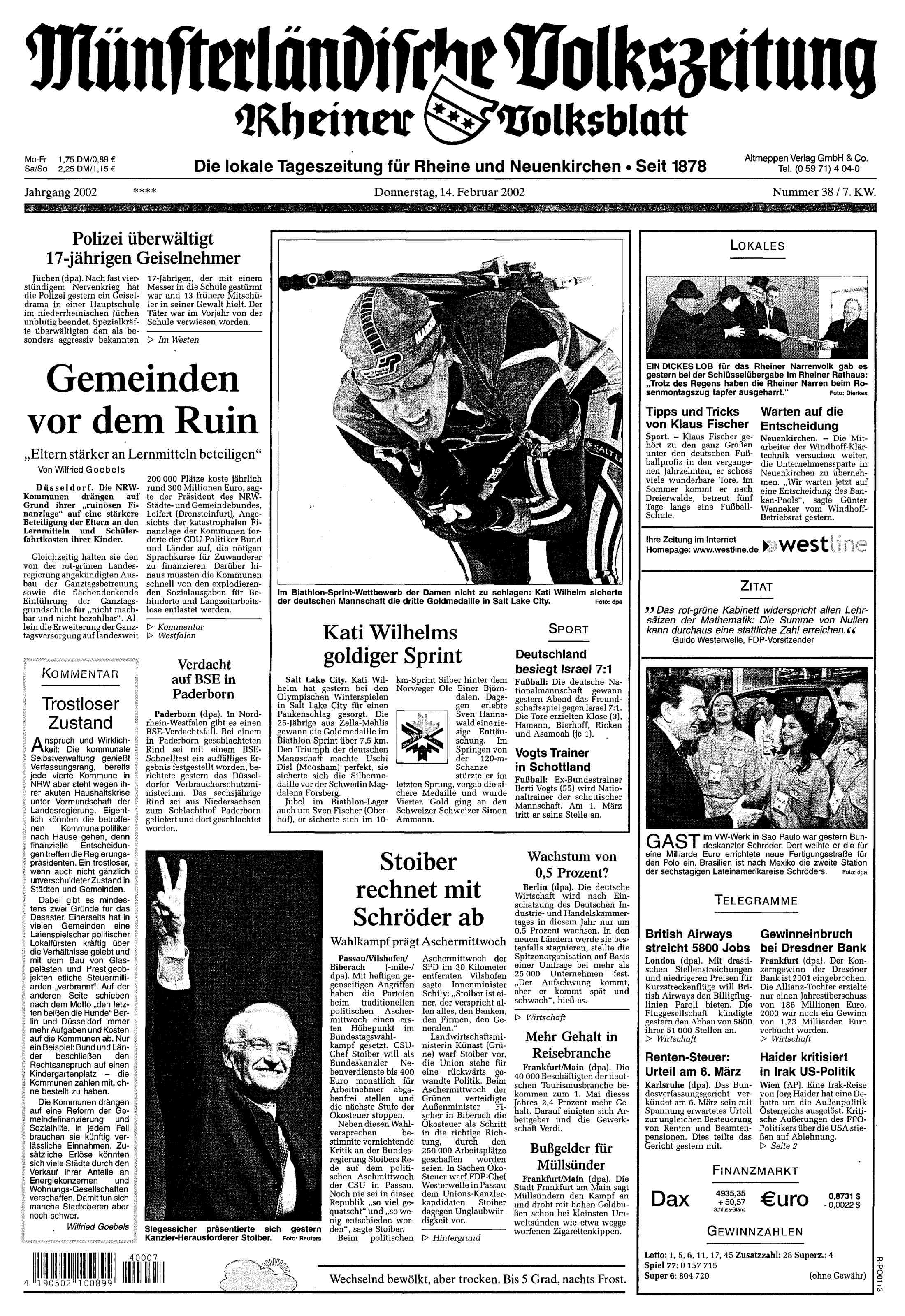 Ausgabe vom 14.02.2002