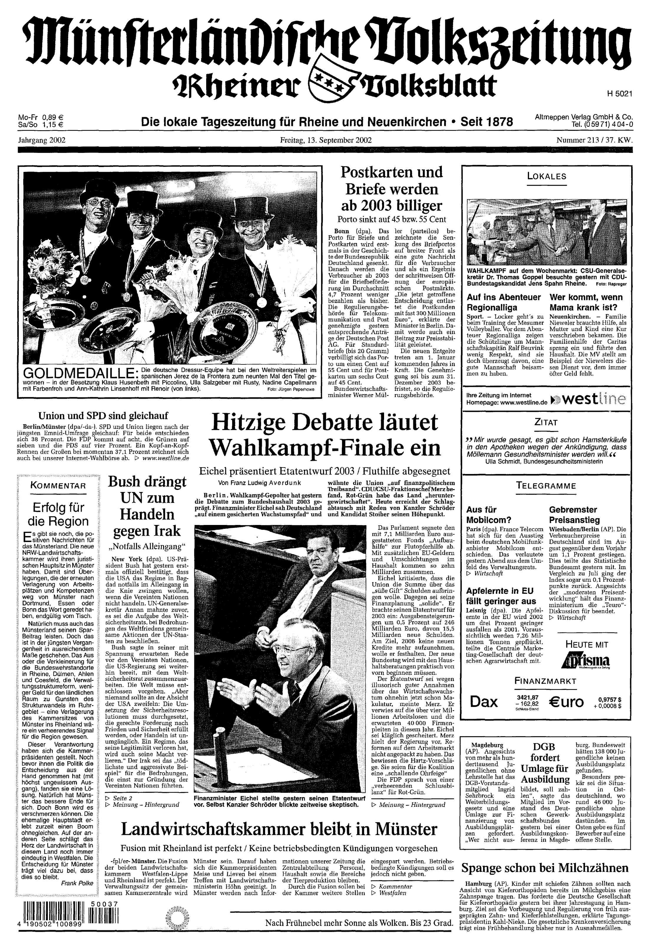 Ausgabe vom 13.09.2002