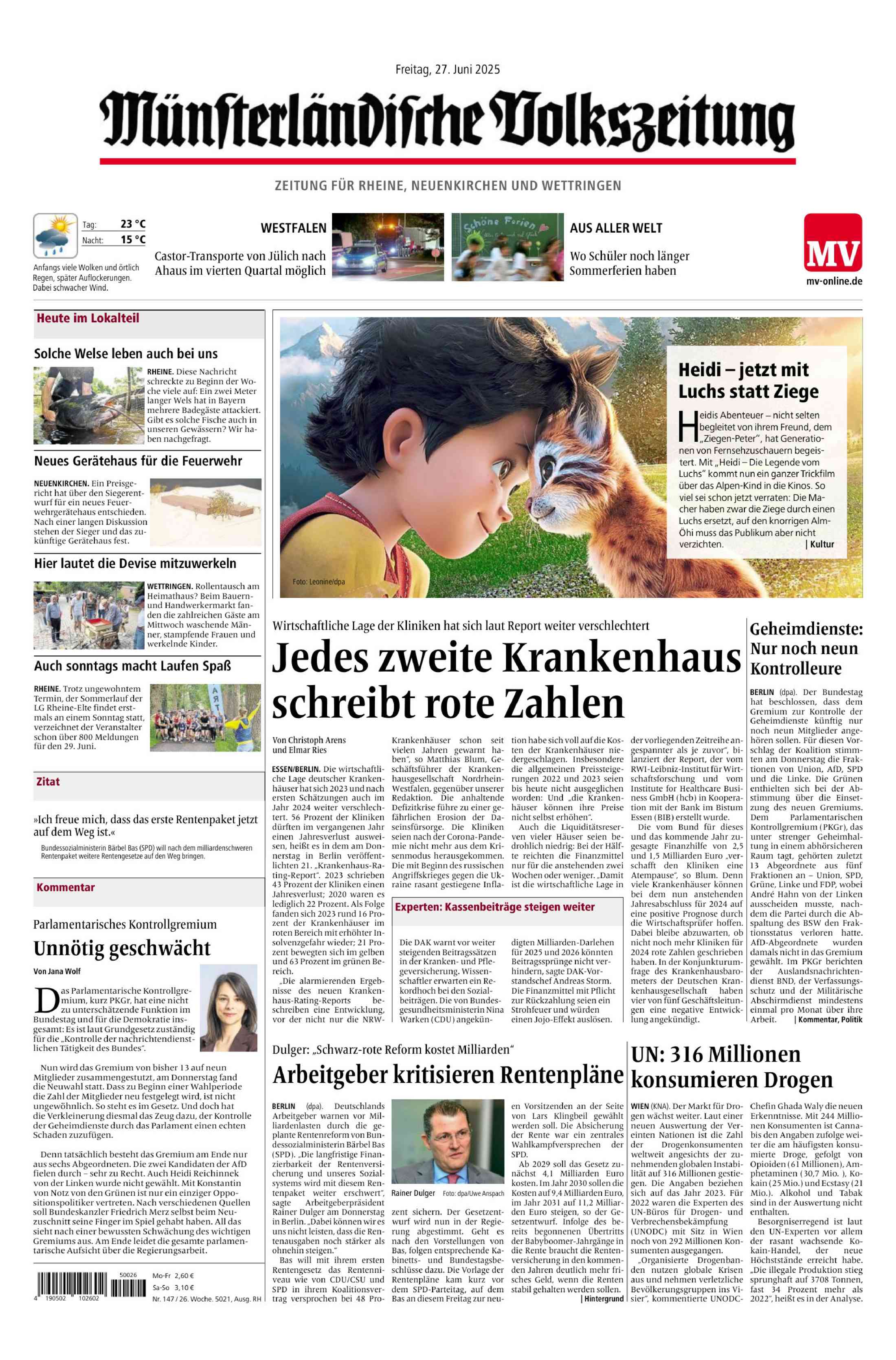 Ausgabe vom 27.06.2025