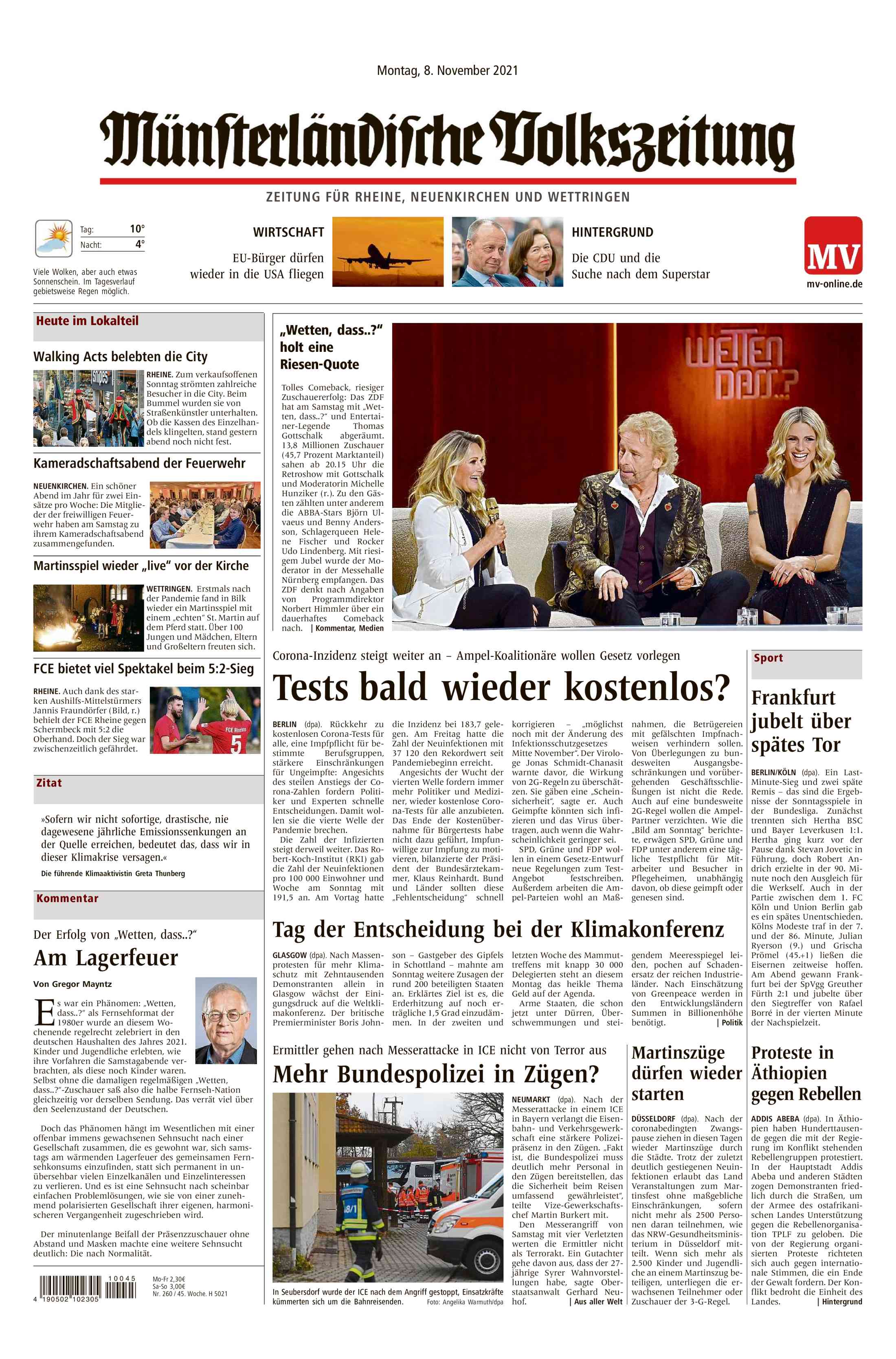 Ausgabe vom 08.11.2021