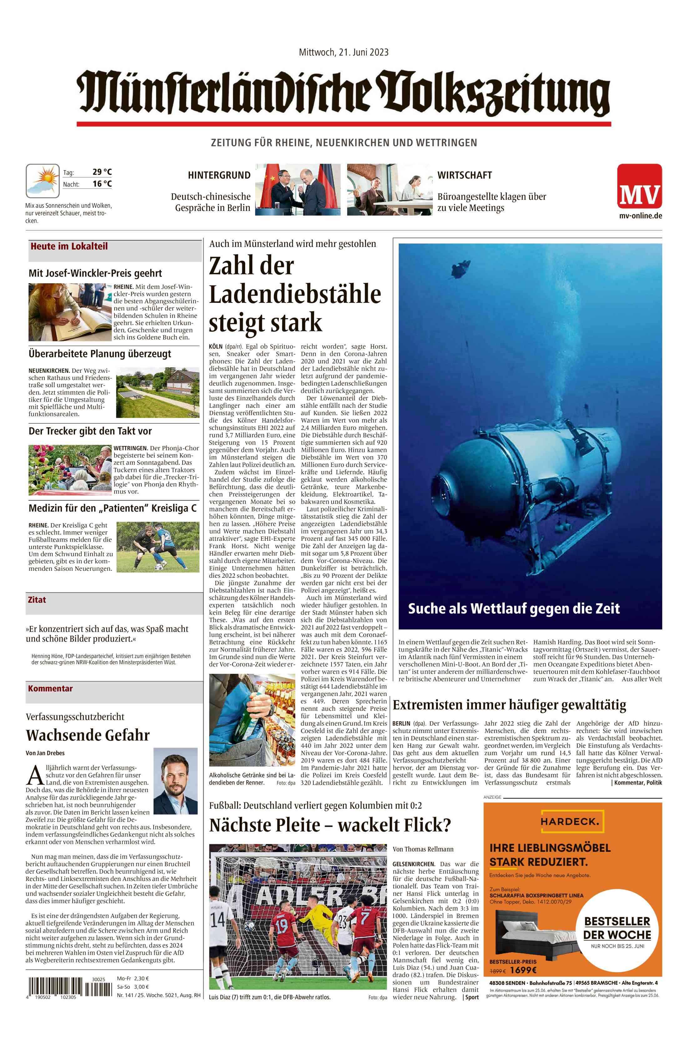 Ausgabe vom 21.06.2023
