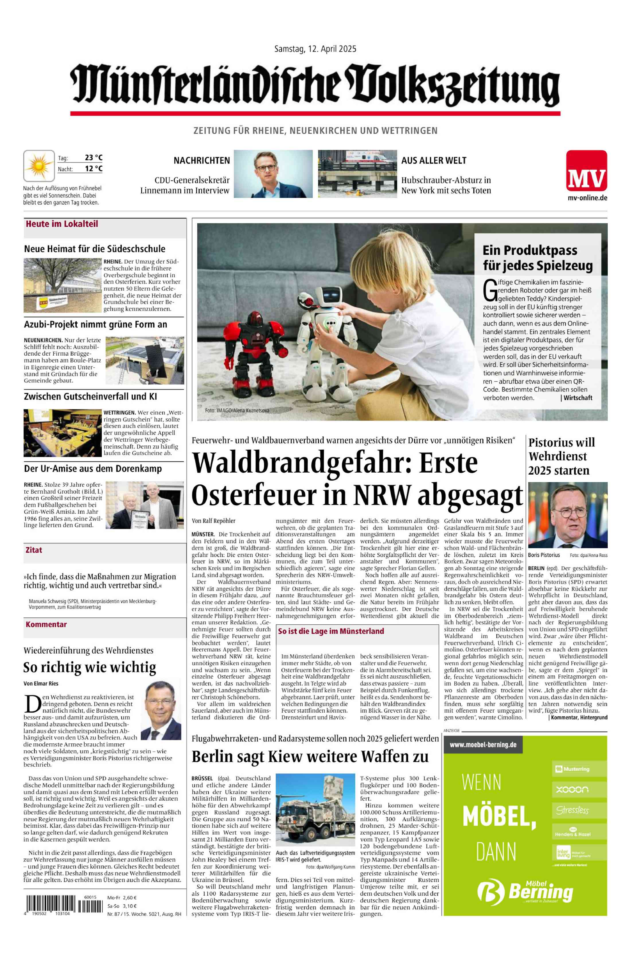 Ausgabe vom 12.04.2025