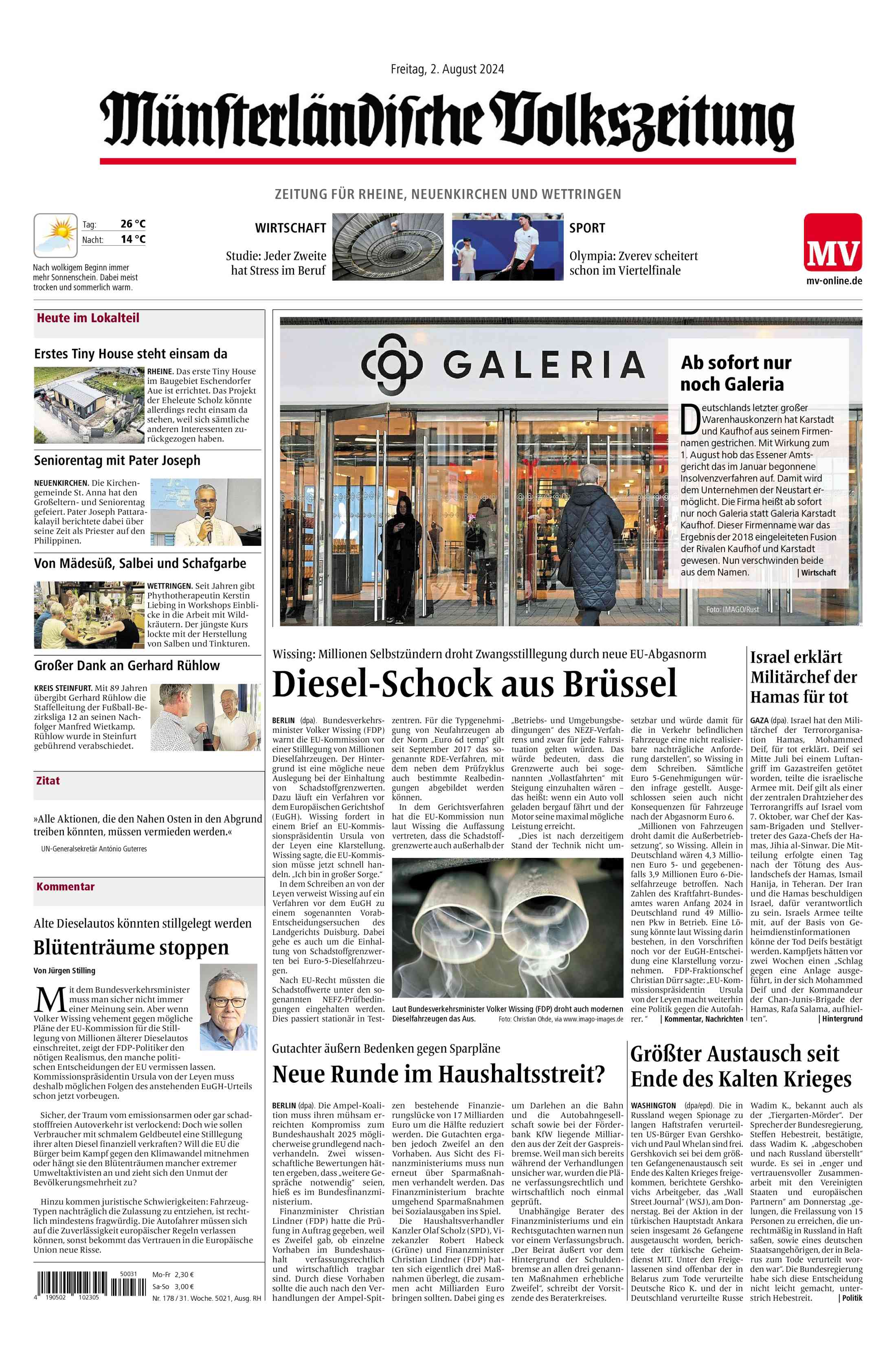 Ausgabe vom 02.08.2024