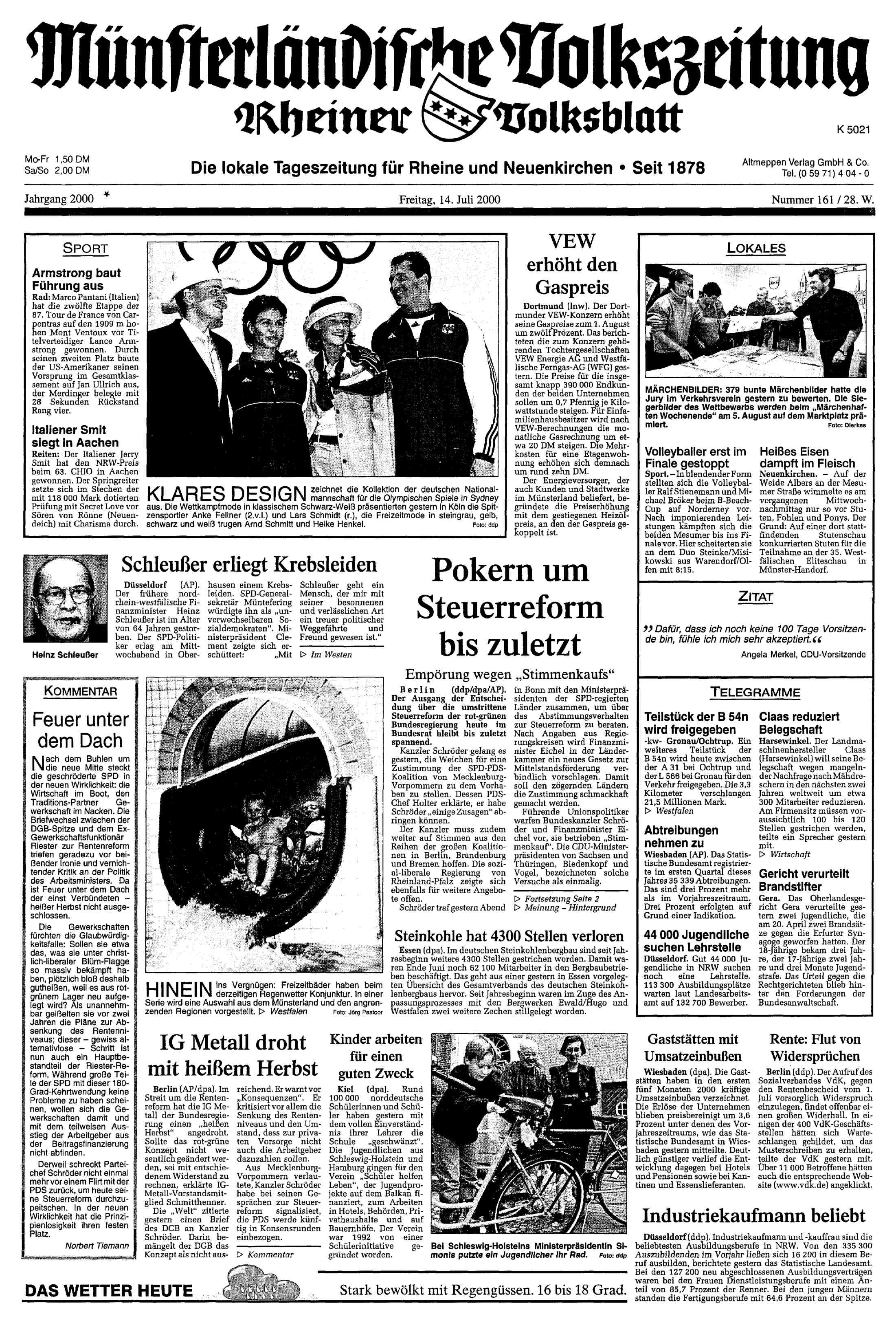Ausgabe vom 14.07.2000