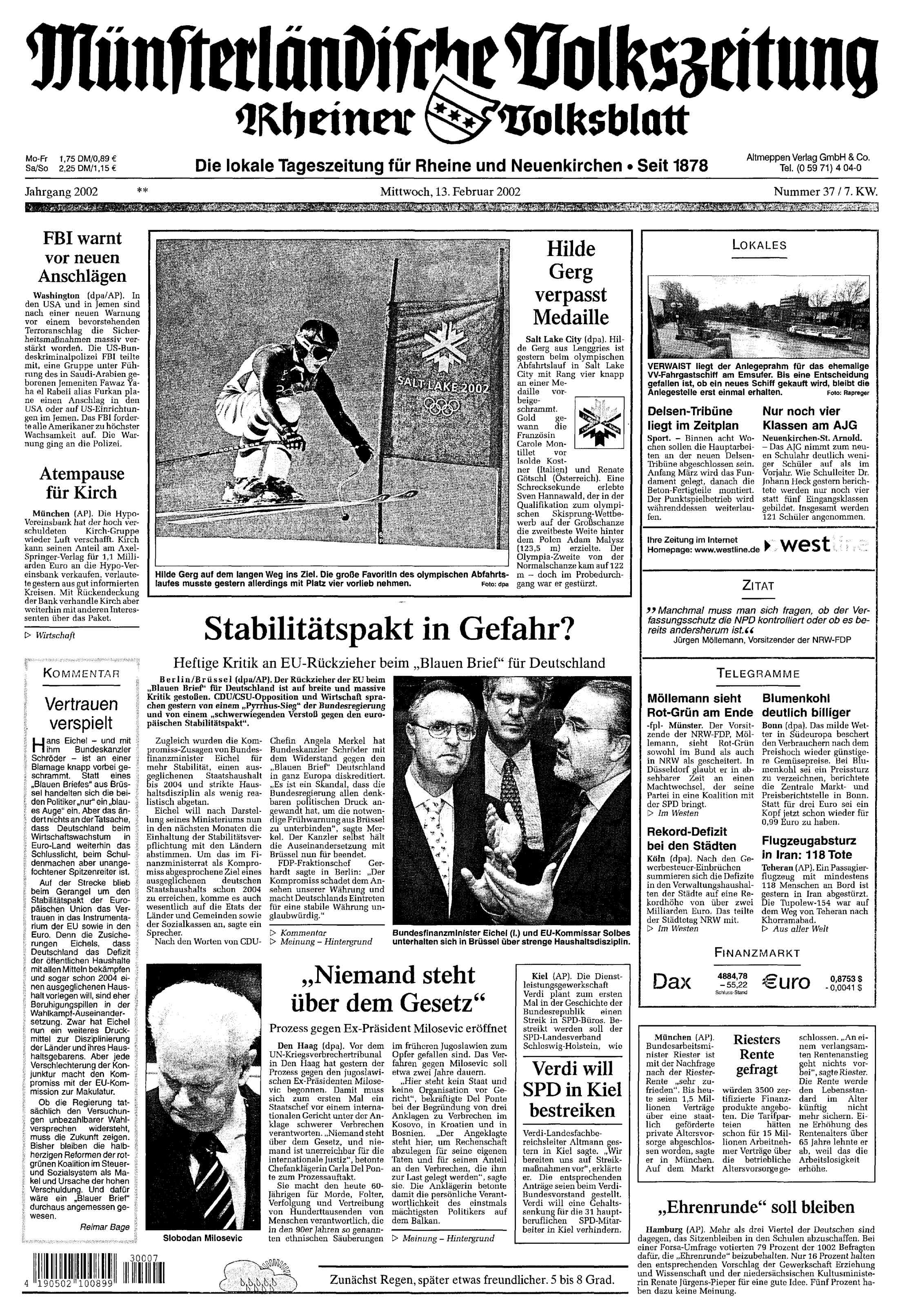 Ausgabe vom 13.02.2002