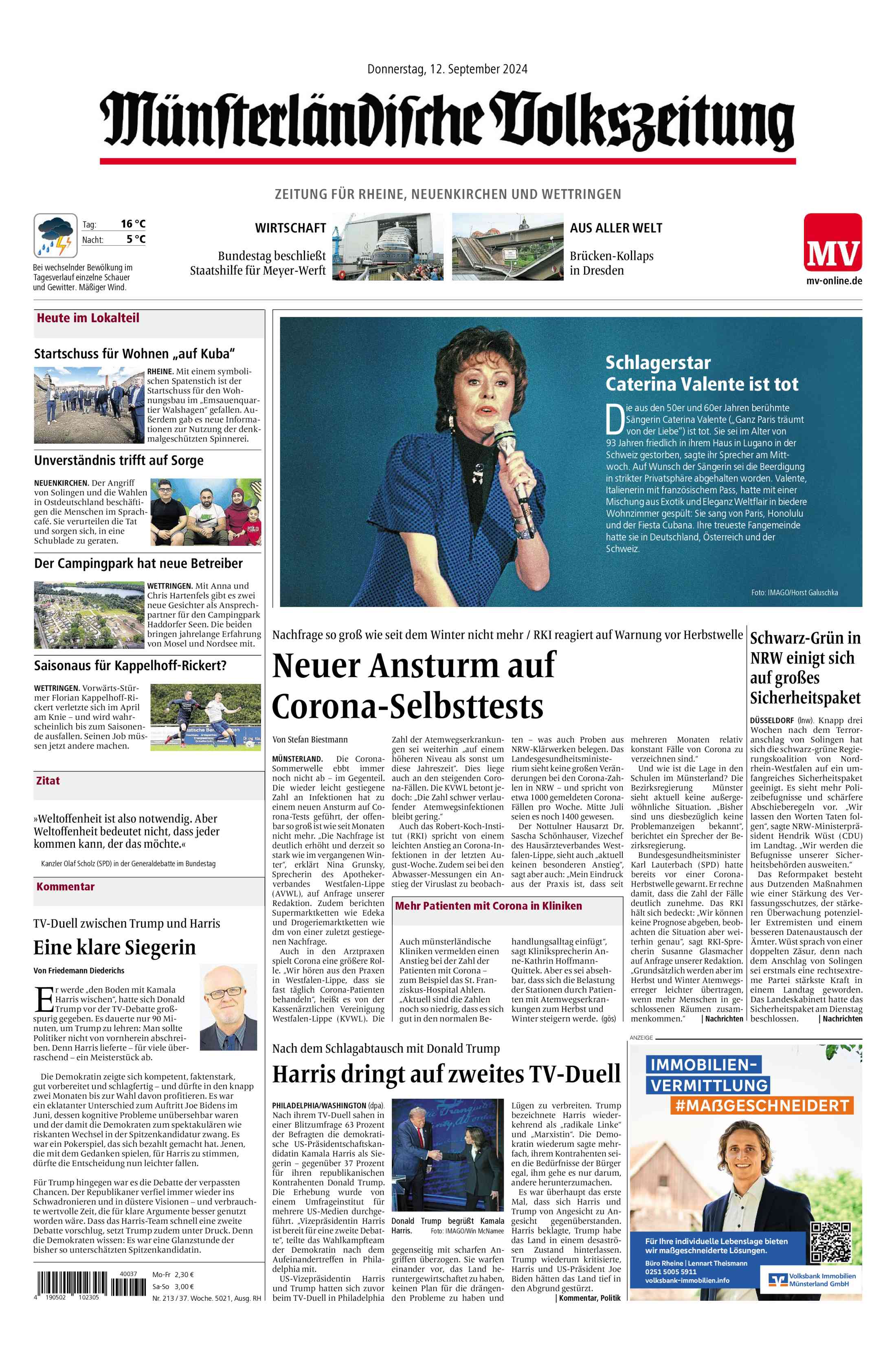 Ausgabe vom 12.09.2024
