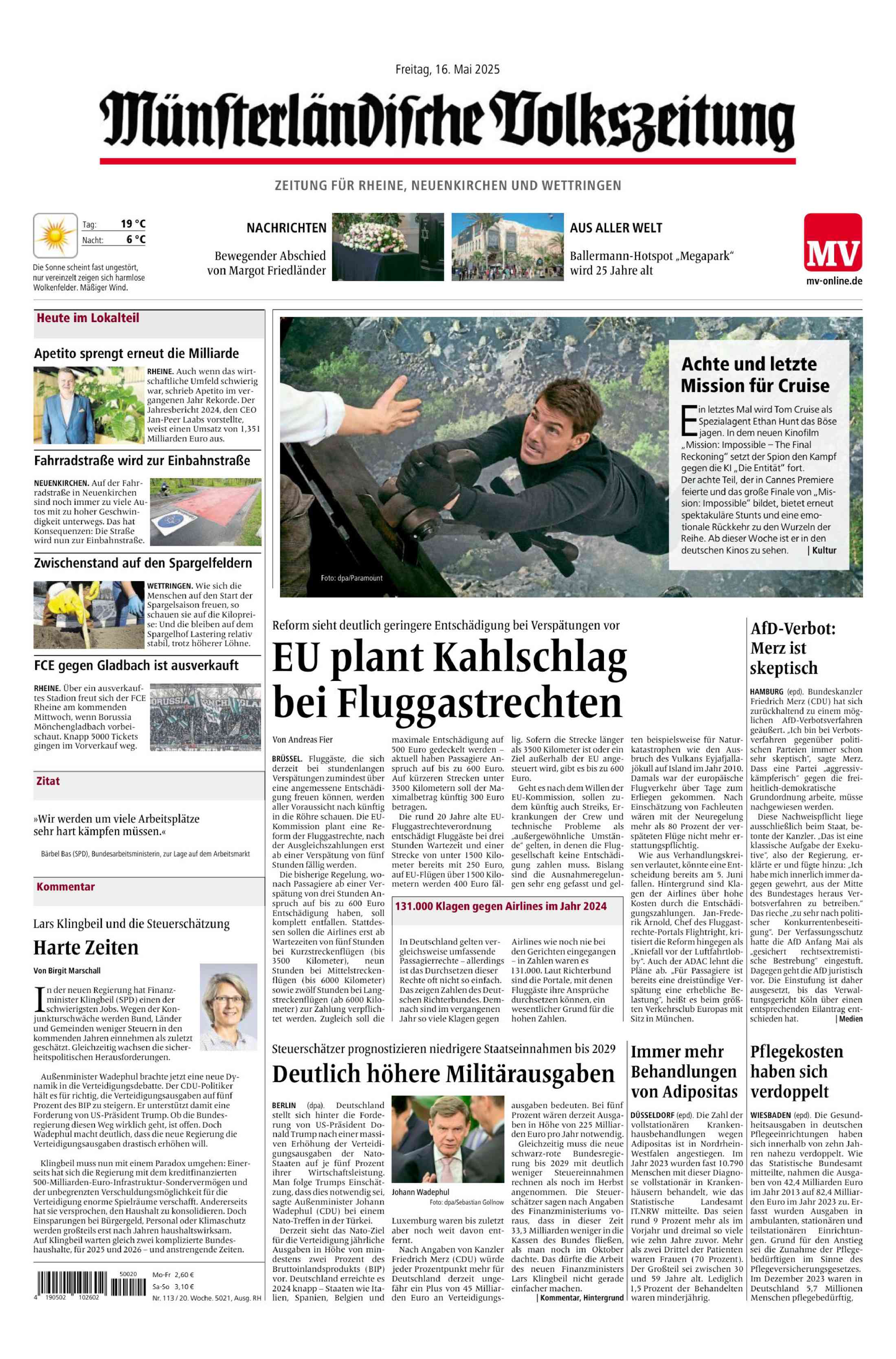 Ausgabe vom 16.05.2025