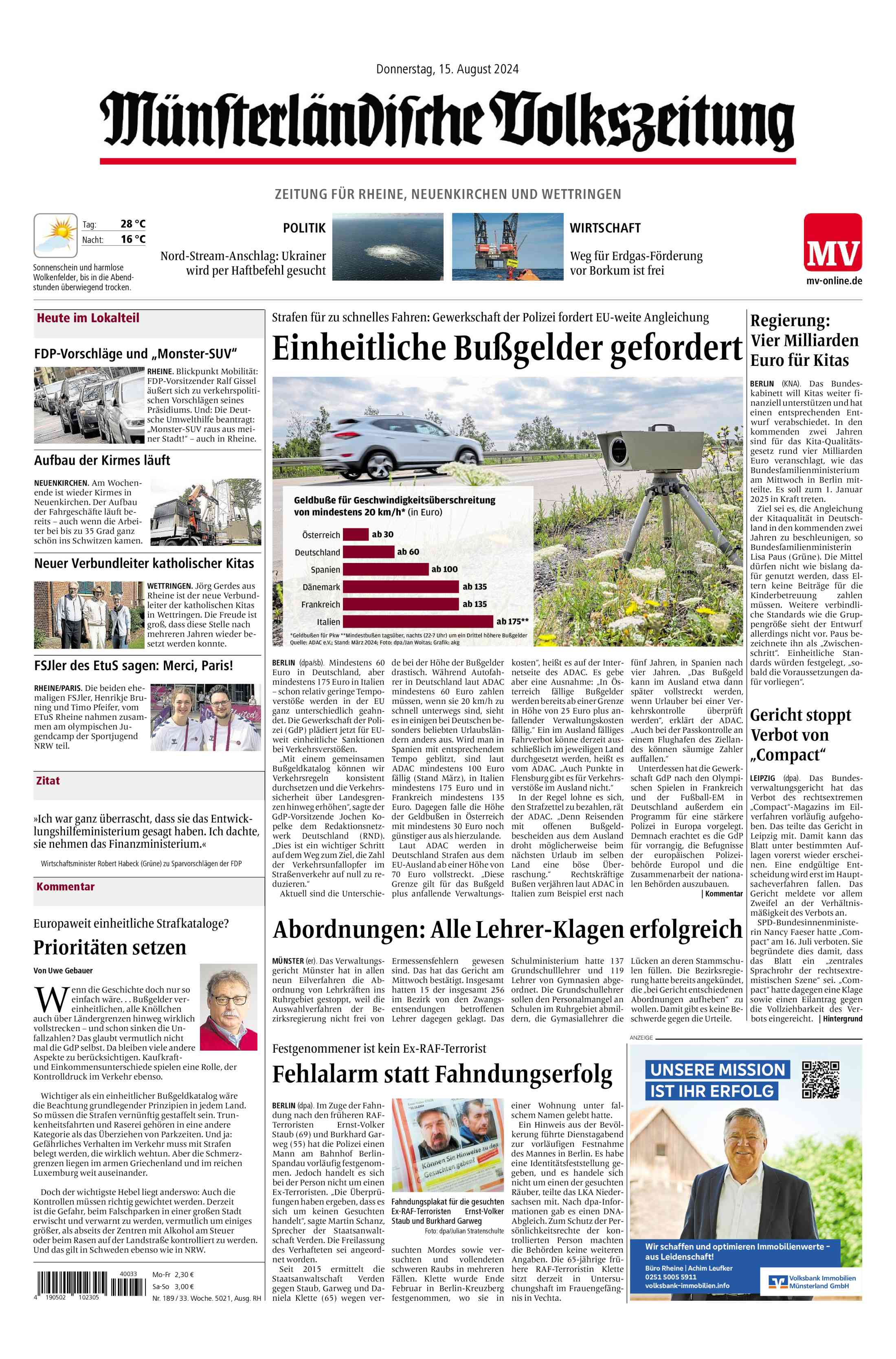Ausgabe vom 15.08.2024