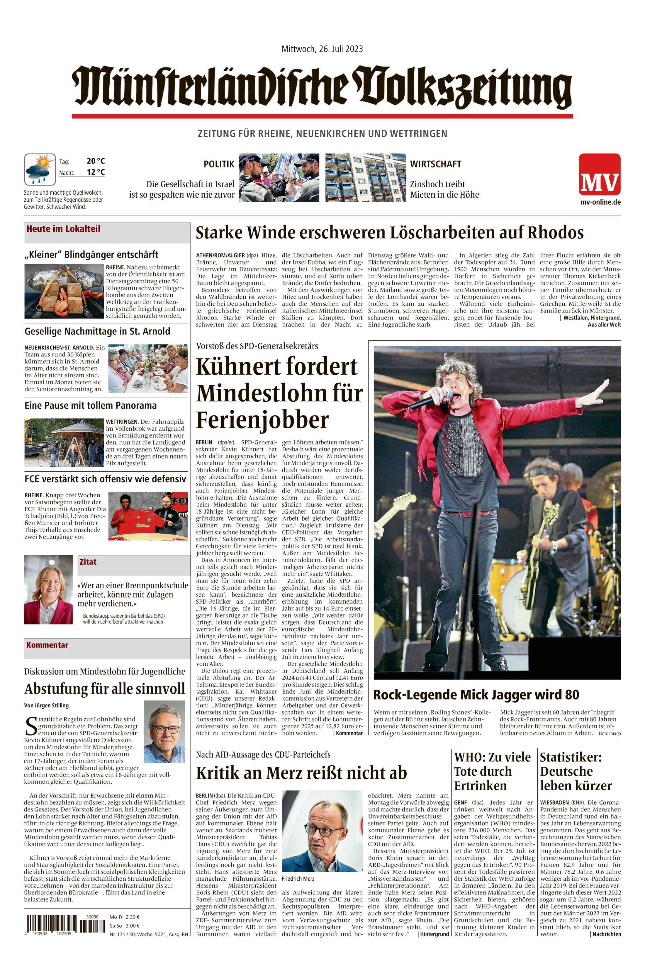 Ausgabe vom 26.07.2023
