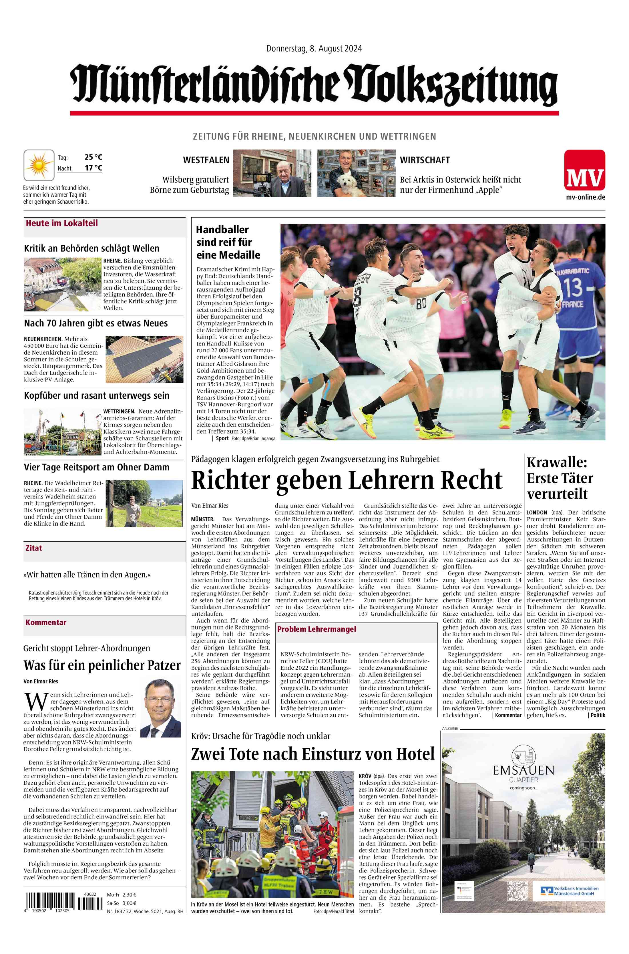 Ausgabe vom 08.08.2024