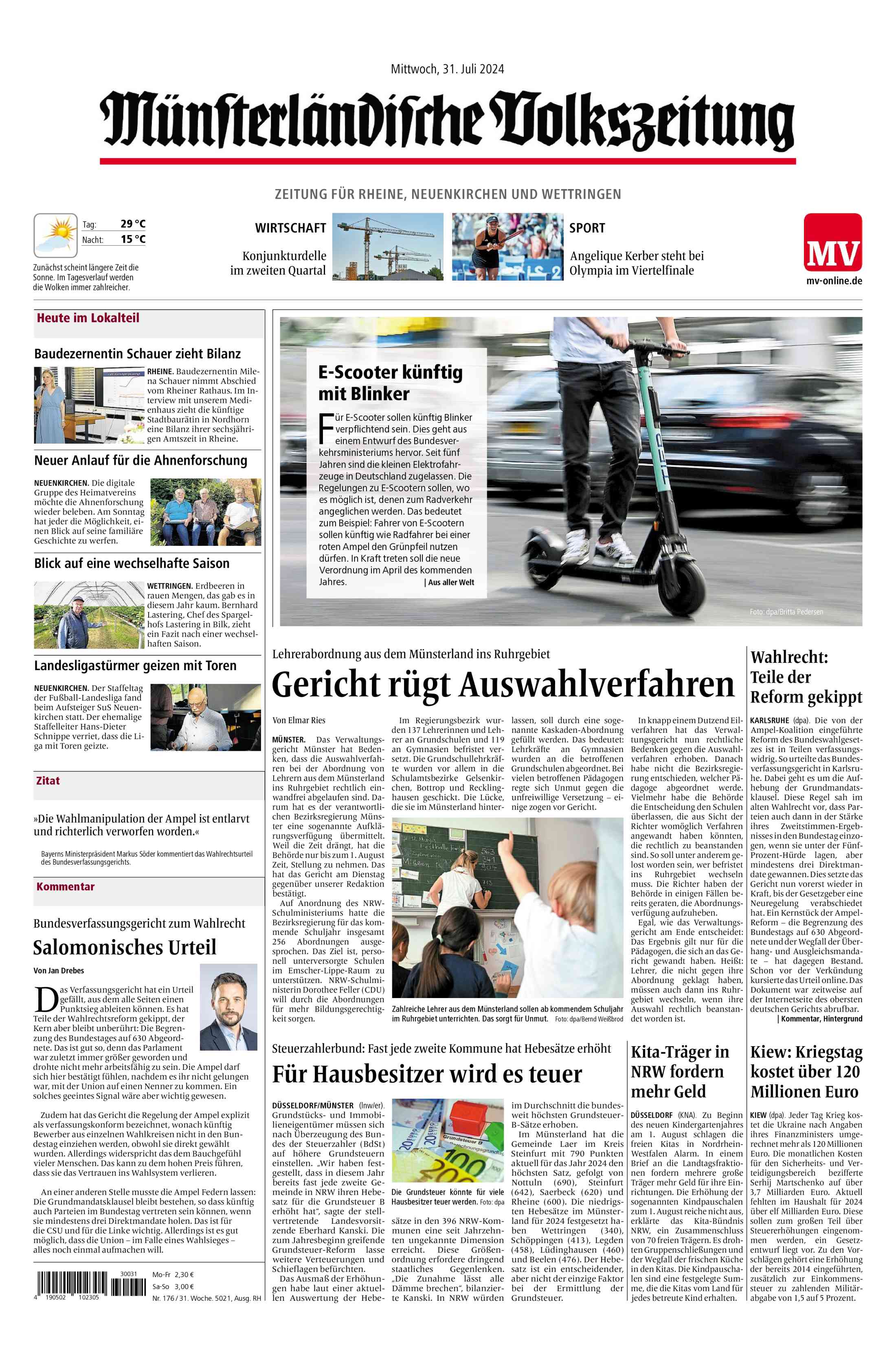 Ausgabe vom 31.07.2024