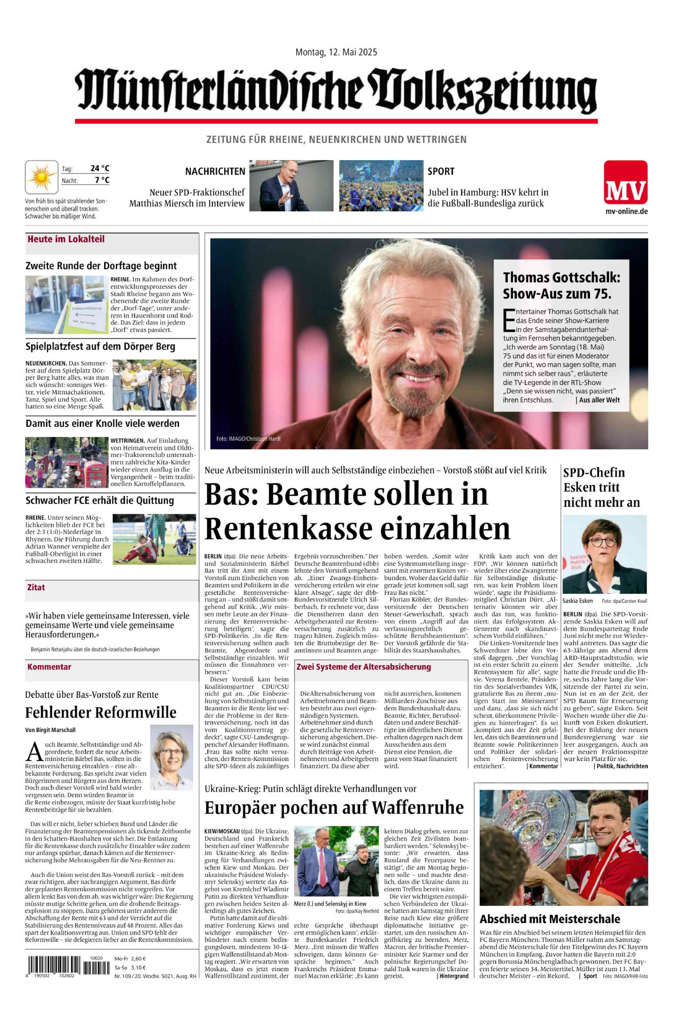 Ausgabe vom 12.05.2025