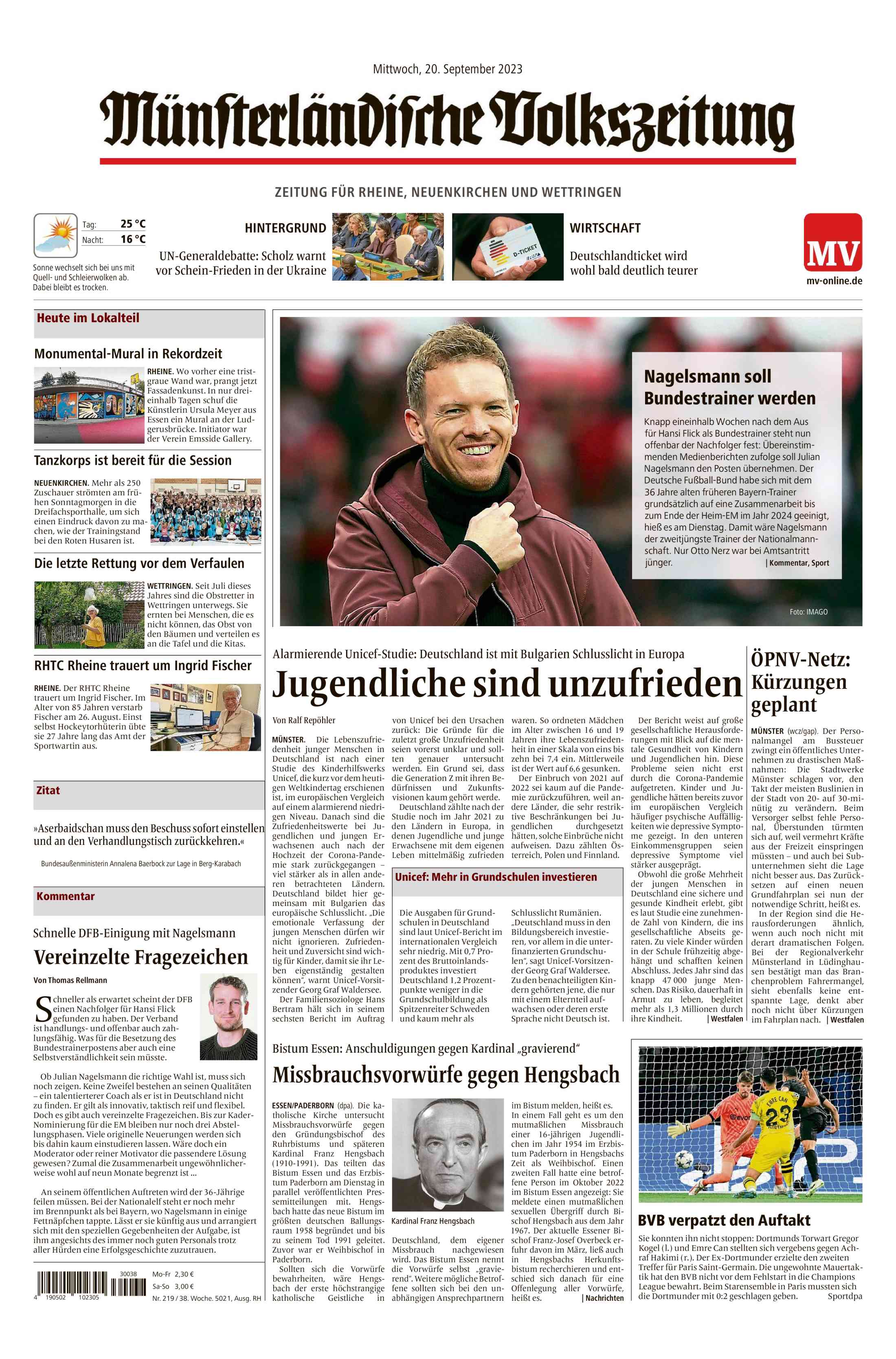 Ausgabe vom 20.09.2023
