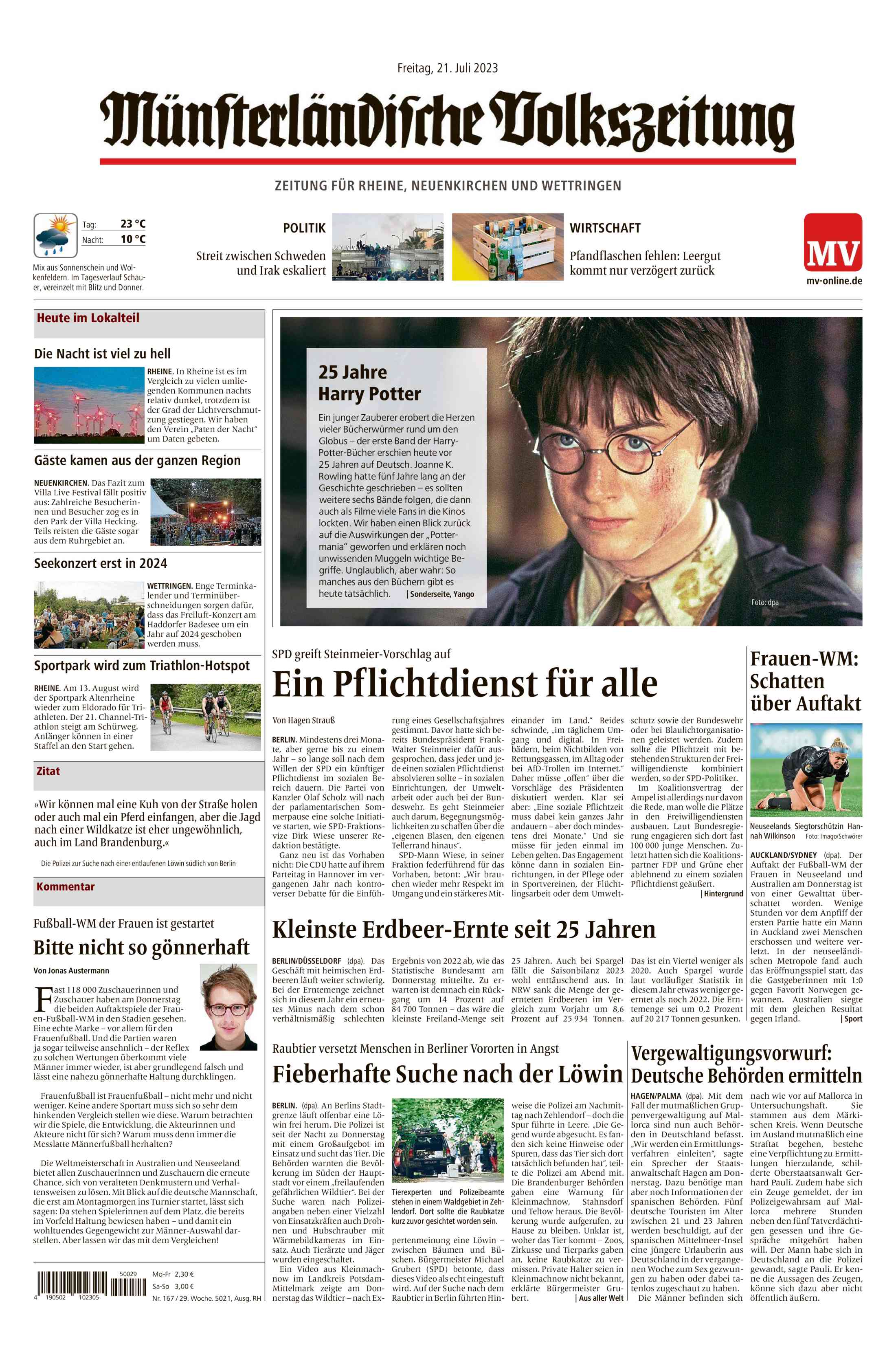 Ausgabe vom 21.07.2023